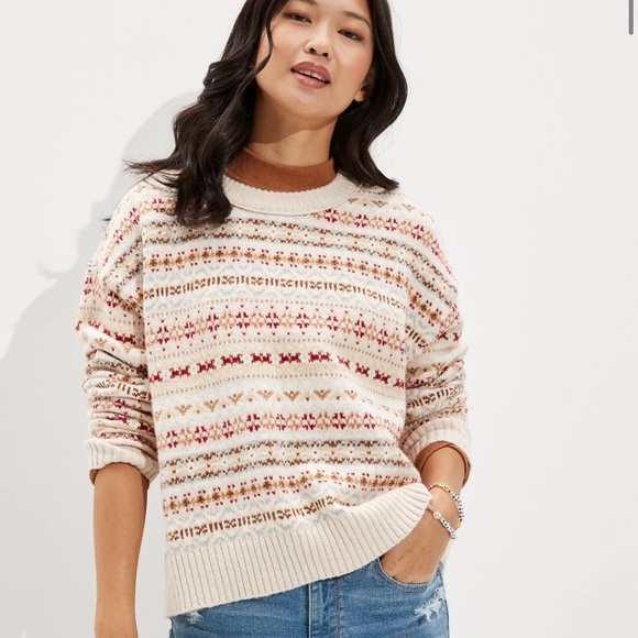 American Eagle Fair Isle Sweater - Picture 1 of 7